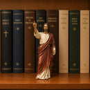 📚🕊️Jesus para decoração de estante  ✝️ Estátuas inspiradas na fé 🙏