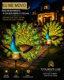 Escultura de jardim Pavão Solar