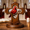 ❤️✝️ Enfeite de Cruz Cardinal Feito à Mão