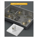 kit com 5 unidades - Luz noturna LED inteligente com dimmer automático 🌟🎄