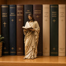 📚🕊️Jesus para decoração de estante  ✝️ Estátuas inspiradas na fé 🙏