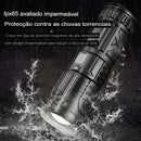 Lanterna telescópica com zoom a laser branco