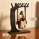 Escultura Cristã Jesus no Balanço ⭐