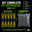 💥 KIT DE REPOSIÇÃO G5 — 5 ELÁSTICOS + 500 ESFERAS