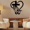 ✝️ Decoração de parede  - Um símbolo de fé e amor 😍✝🧡